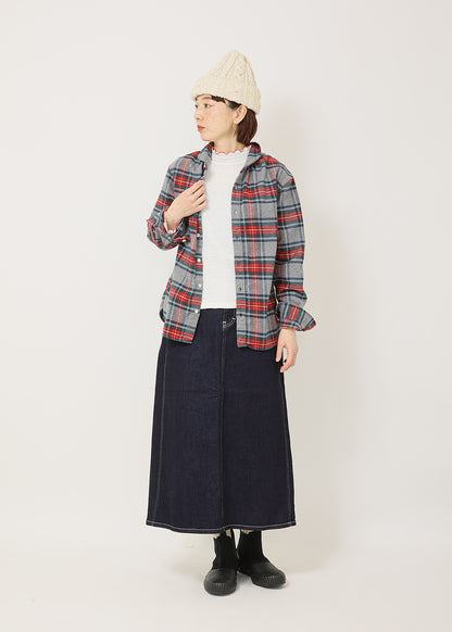 トップグレー×レッド　model：164cm