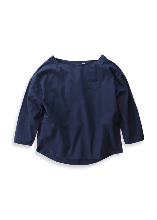 Cotton cloth boat neck P/O