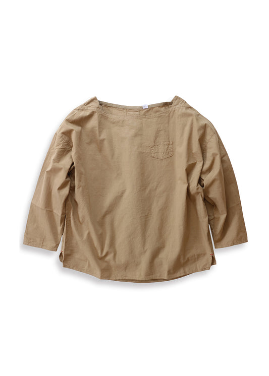 Cotton cloth boat neck P/O