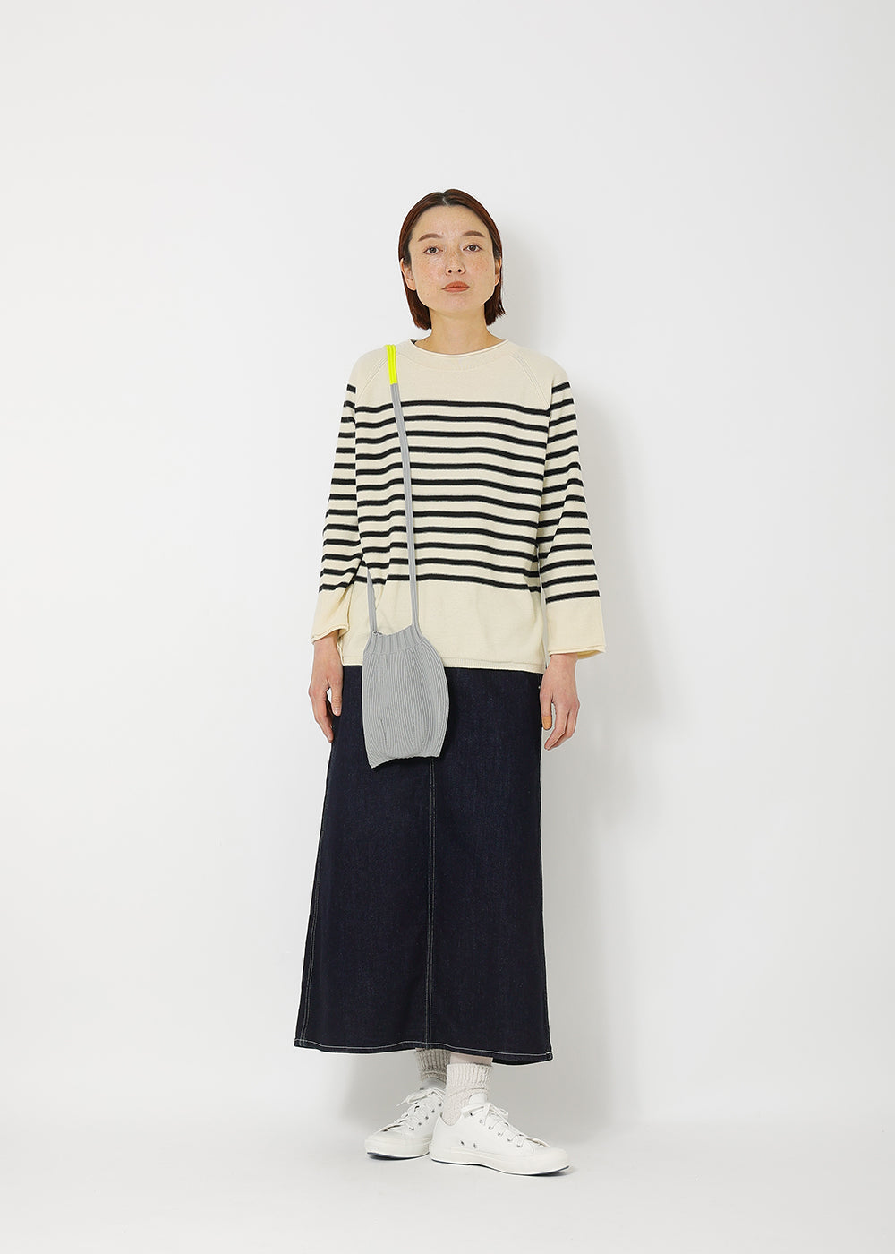 オフ白×ブラック　model：165cm