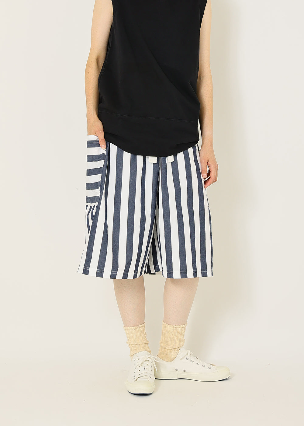ストライプビッグショートパンツ|to touch ストライプビッグショートパンツ|to touch