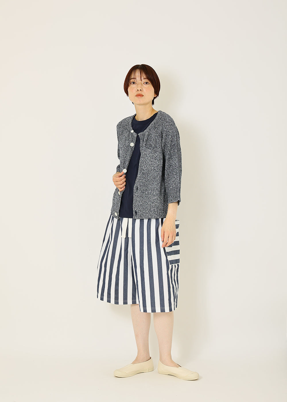 ストライプビッグショートパンツ|to touch ストライプビッグショートパンツ|to touch